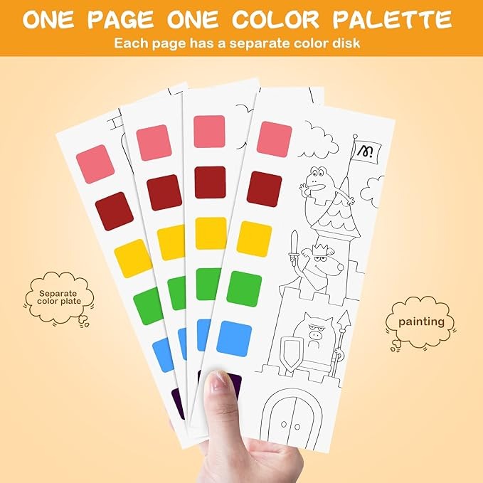 12 Pages Children's Watercolor Drawing Book